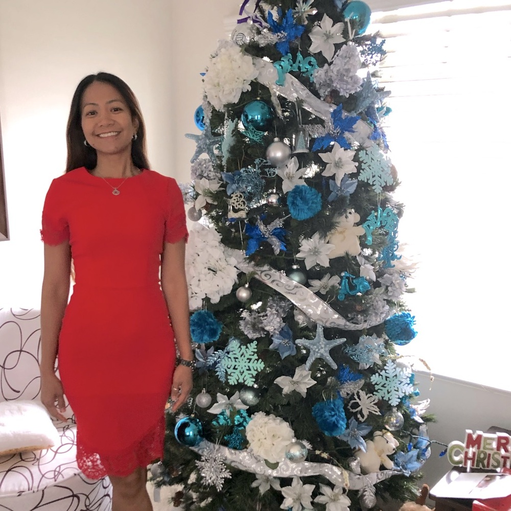 H&M red holiday dress!